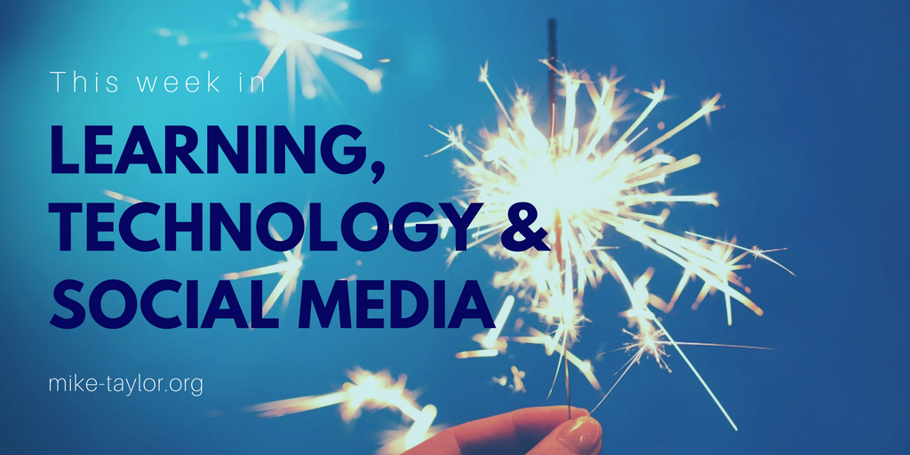 News from the intersection of Learning, Design, Technology & Social Media